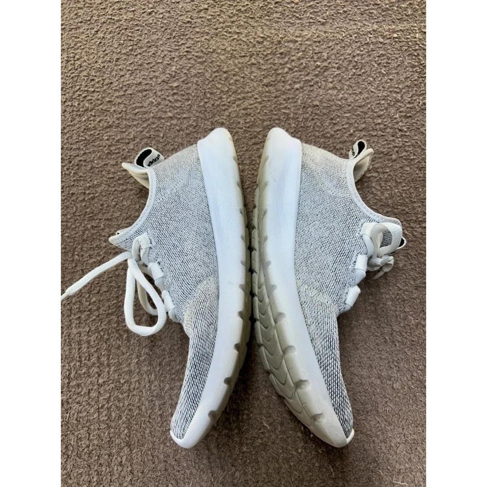 Adidas Cloudfoam Pure 2.0 Grey White Knit Running Shoes H04756 Womens 8